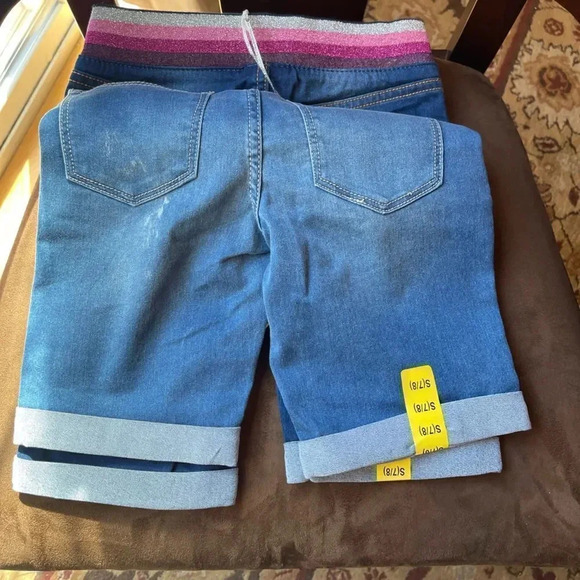 VIGOSS 2 pk Youth Girl's Bermuda Short with Knit Waistband - Picture 11 of 14